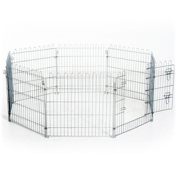 Rootz Outdoor Enclosure Puppy Run - Zilver - Metaal - cm x 24,8 cm x 35,83 cm