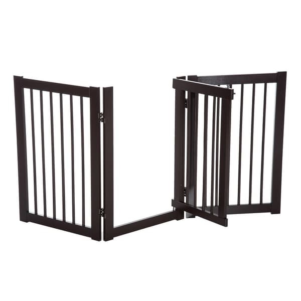 Rootz Barrier Grid til hunde - Brun - Konstrueret træ - 61,02 cm x 0,59 cm x 29,92 cm