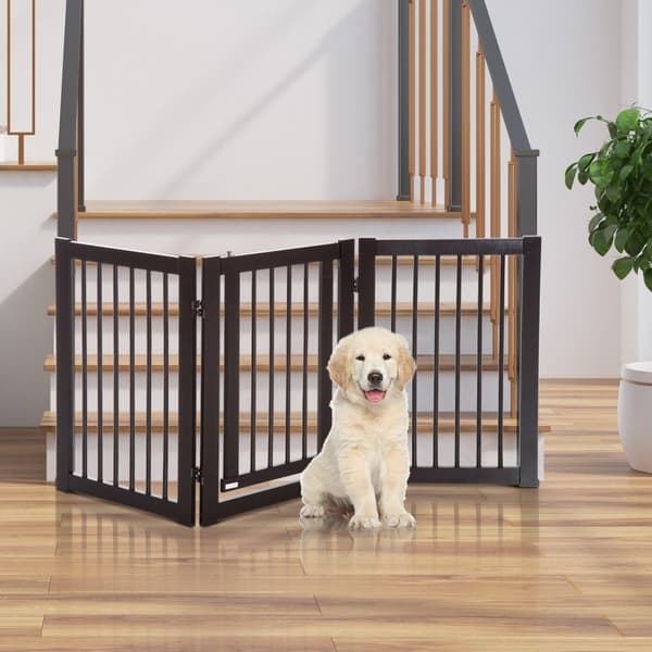 Rootz Barrier Grid til hunde - Brun - Konstrueret træ - 61,02 cm x 0,59 cm x 29,92 cm