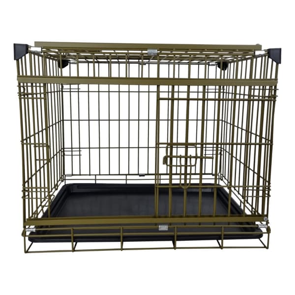 Topmast CopperCove Dog Crate - Bronsbänk