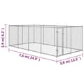 Pikkukuva 5 / 5: Koiran ulkohäkki 7,6x3,8x1,9 m