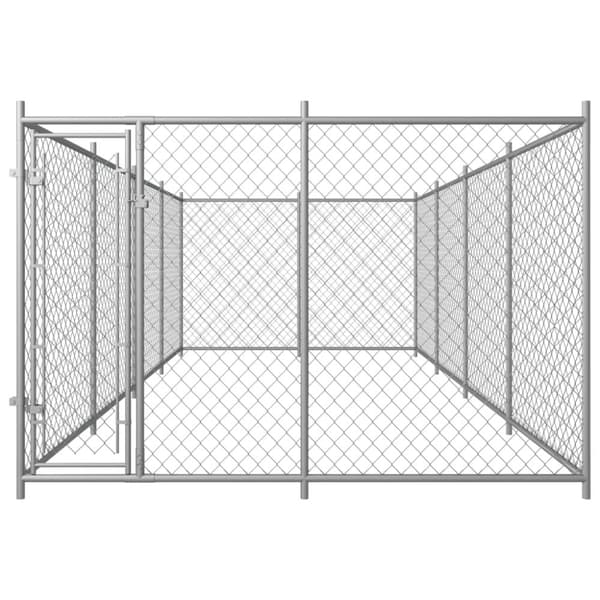 Koiran ulkohäkki 7,6x3,8x1,9 m