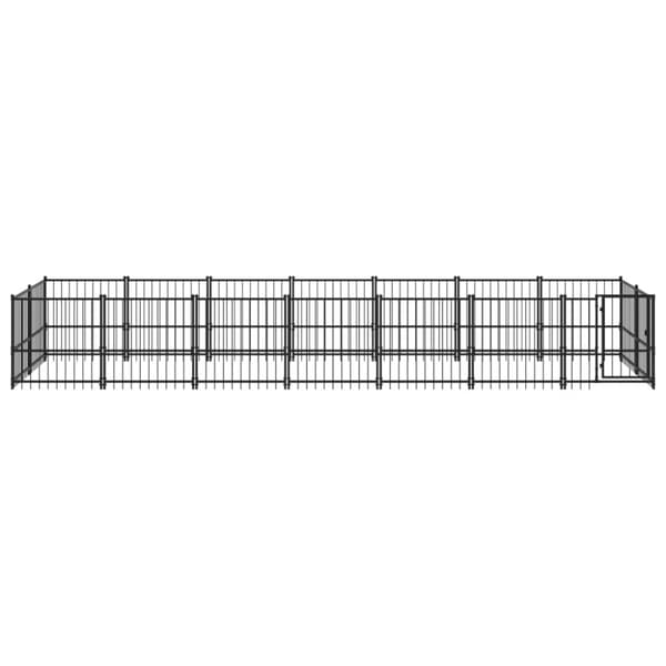 Koiran ulkohäkki teräs 13,14 m²