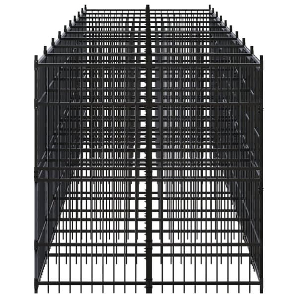 Koiran ulkohäkki teräs 16,59 m²