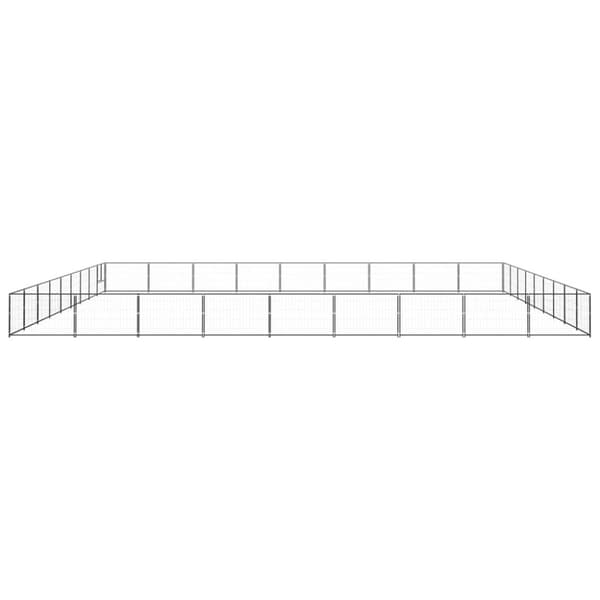 Koiranhäkki musta 81 m² teräs