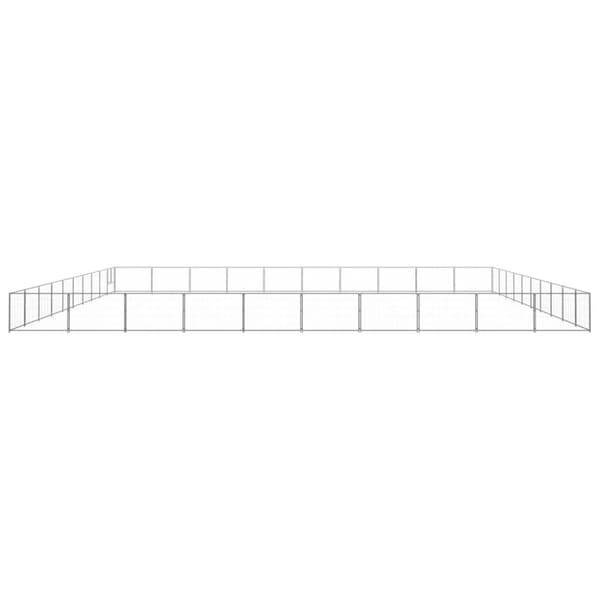 Koiranhäkki hopea 100 m² teräs