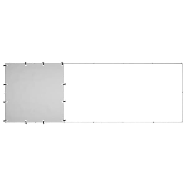 hundeløbegård 330x110x110 cm stål sølvfarvet