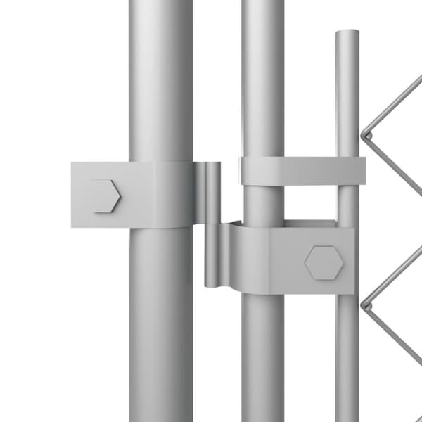 Koiran ulkohäkki katoksella 7,6x3,8x2,3 m