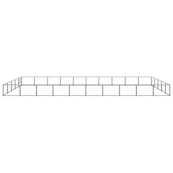 Hundgård svart 50 m² stål