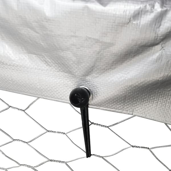 Koiran ulkohäkki katoksella 400x200x150 cm