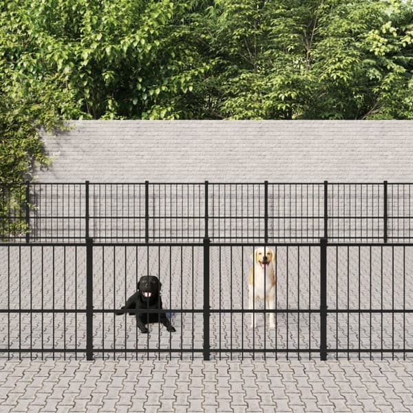 udendørs hundegård 75,27 m² stål
