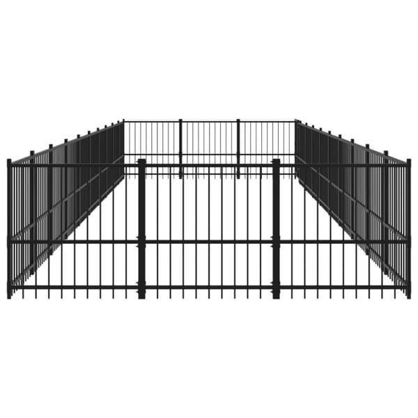 udendørs hundegård 28,23 m² stål