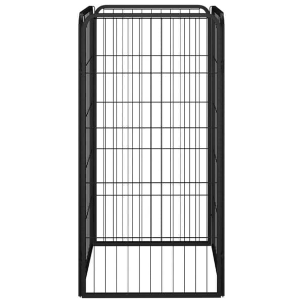 Koiranhäkki 4 paneelia musta 50x100 cm jauhemaalattu teräs