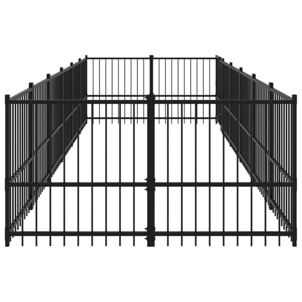 Koiran ulkohäkki teräs 11,26 m²