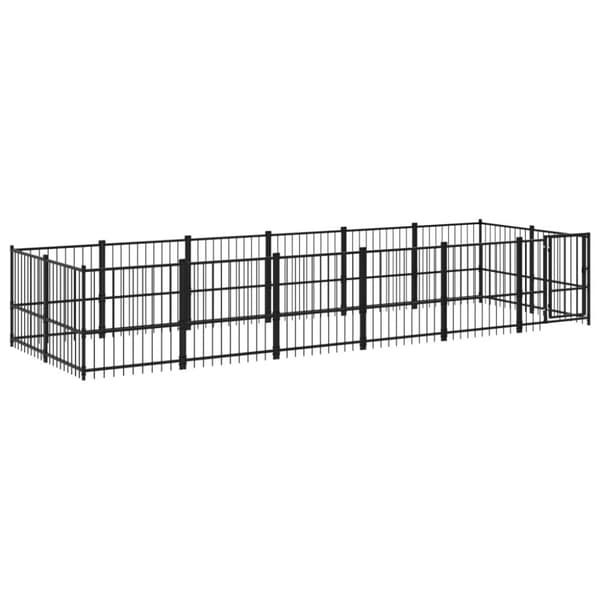 Koiran ulkohäkki teräs 11,26 m²