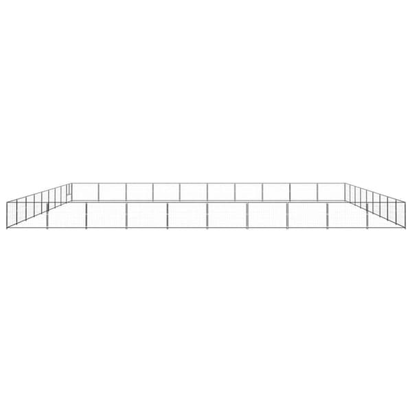 Koiranhäkki musta 90 m² teräs