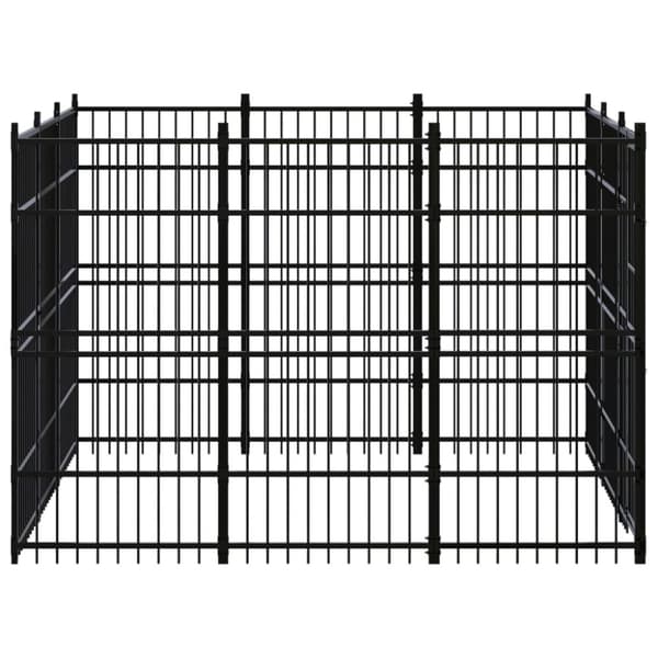 Koiran ulkohäkki teräs 8,29 m²