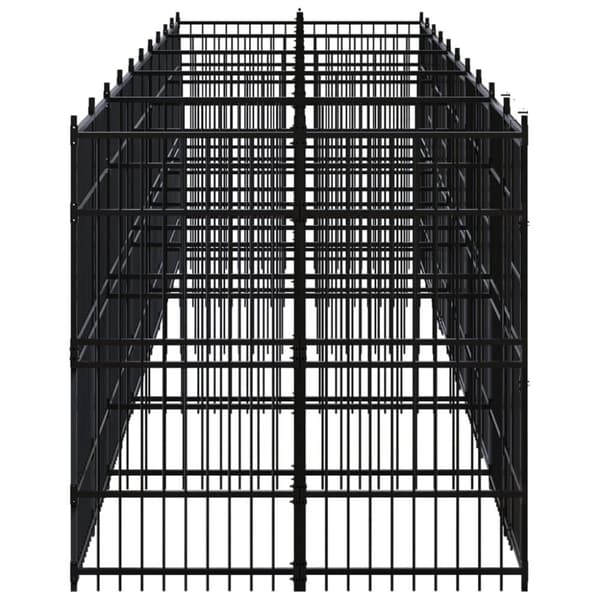 Koiran ulkohäkki teräs 18,43 m²