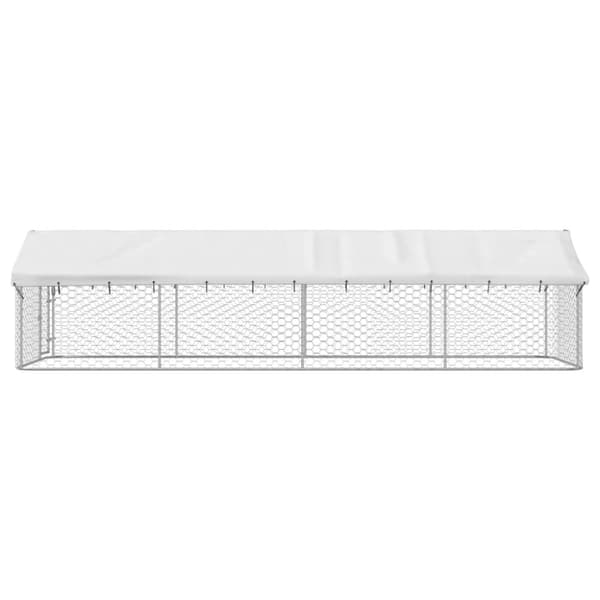 Hundgård med tak för utomhusbruk 600x200x150 cm