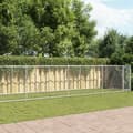 Miniatyrbillede 1 af 9: hundegård med låge 12x2x1,5 m galvaniseret stål grå