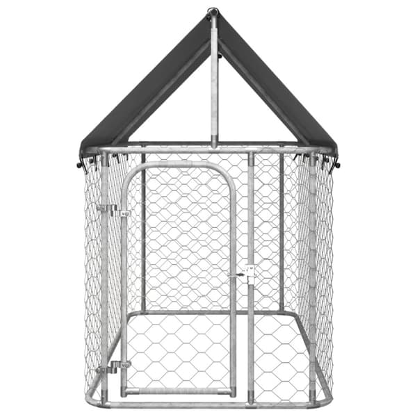 vidaXL Koiran ulkohäkki katoksella 200x100x150 cm -  Koiranhäkit & aitaukset