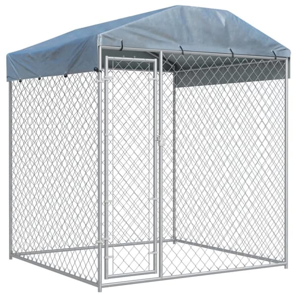vidaXL Hundgård för utomhusbruk med tak 193x193x225 cm - Hundkojor & rastgårdar vidaXL Hundgård för utomhusbruk med tak 193x193x225 cm - Hundkojor & rastgårdar