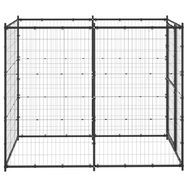 vidaXL Koiran ulkohäkki teräs 110x220x180 cm - Koiranhäkit & aitaukset
