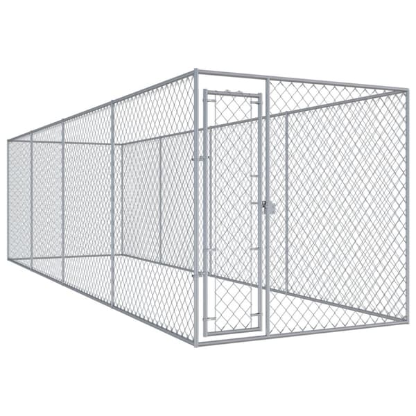 vidaXL udendørs hundeløbegård 760x192x185 cm -  Hundebure & løbegårde