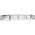 Pikkukuva 4 / 7: vidaXL Koiranhäkki 16 paneelia musta 100x50 cm jauhemaalattu teräs -  Koiranhäkit & aitaukset