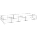 Pikkukuva 1 / 7: vidaXL Koiranhäkki hopea 10 m² teräs -  Koiranhäkit & aitaukset