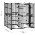 Pikkukuva 8 / 8: vidaXL Koiran ulkohäkki teräs 3,69 m² -  Koiranhäkit & aitaukset