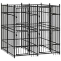 Pikkukuva 2 / 8: vidaXL Koiran ulkohäkki teräs 3,69 m² -  Koiranhäkit & aitaukset