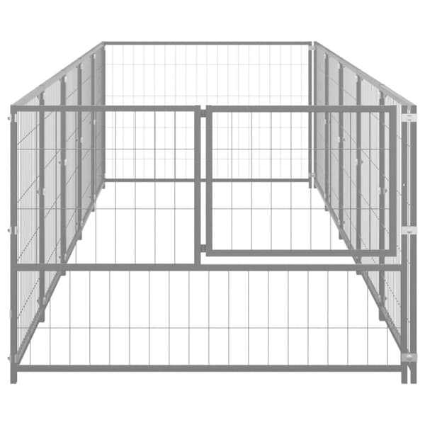 vidaXL Koiranhäkki hopea 5 m² teräs -  Koiranhäkit & aitaukset