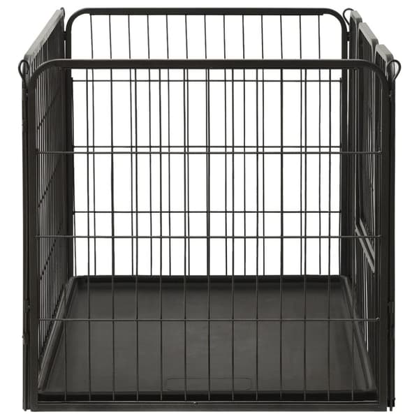 vidaXL hvalpegård 91,5x59x61 cm stål -  Hundebure & løbegårde