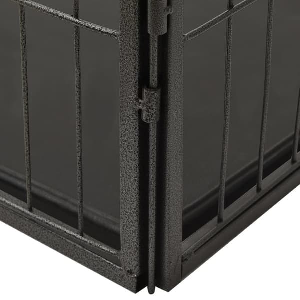 vidaXL hvalpegård 91,5x59x61 cm stål -  Hundebure & løbegårde