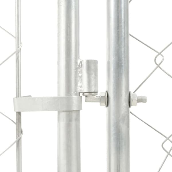 vidaXL Hundgård med tak för utomhusbruk 100x100x125 cm - Hundkojor & rastgårdar