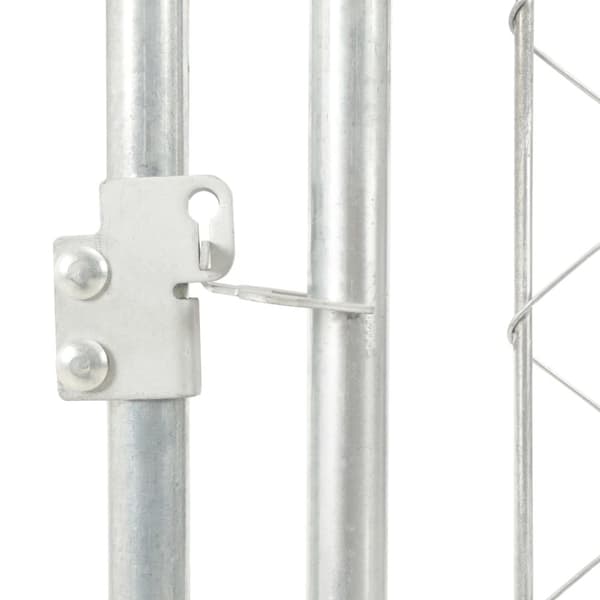 vidaXL Hundgård med tak för utomhusbruk 100x100x125 cm - Hundkojor & rastgårdar