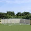 Pikkukuva 2 / 5: vidaXL Koiran ulkohäkki hopea 8x8x2 m galvanoitu teräs -  Koiranhäkit & aitaukset