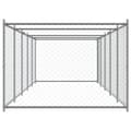 Pikkukuva 6 / 10: vidaXL Koiranhäkki ovella harmaa 10x2x1,5 m galvanoitu teräs -  Koiranhäkit & aitaukset