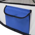 Miniatyrbillede 7 af 11: The Living Store foldbar hundegård med bæretaske 145x145x61 cm blå -  Hundebure & løbegårde