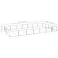 Miniatyrbillede 7 af 7: The Living Store hundeløbegård 28 m² stål sølvfarvet -  Hundebure & løbegårde