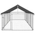Pikkukuva 3 / 6: The Living Store Koiran ulkohäkki katoksella 600x200x150 cm -  Koiranhäkit & aitaukset