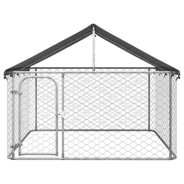 The Living Store Hundgård med tak för utomhusbruk 200x200x150 cm -  Hundkojor & rastgårdar