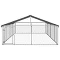 Pikkukuva 3 / 6: The Living Store Koiran ulkohäkki katoksella 600x300x150 cm -  Koiranhäkit & aitaukset