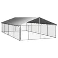 Pikkukuva 5 / 6: The Living Store Koiran ulkohäkki katoksella 600x300x150 cm -  Koiranhäkit & aitaukset