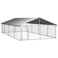 Pikkukuva 2 / 6: The Living Store Koiran ulkohäkki katoksella 600x300x150 cm -  Koiranhäkit & aitaukset