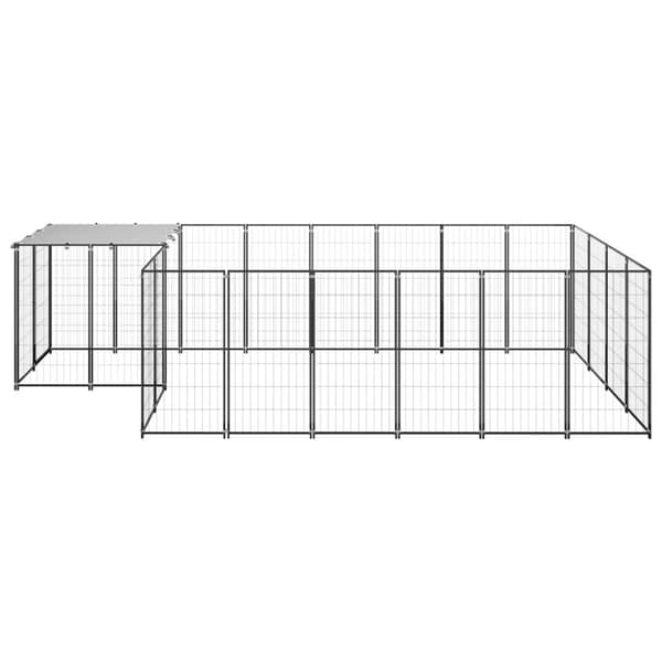 The Living Store hundeløbegård 8,47 m² stål sort -  Hundebure & løbegårde