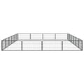 Pikkukuva 5 / 8: The Living Store Koiranhäkki 20 paneelia musta 100x50 cm jauhemaalattu teräs -  Koiranhäkit & aitaukset
