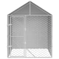 Miniatyrbild 4 av 6: The Living Store Hundgård med tak silver 2x2x2,5 m galvaniserat stål -  Hundkojor & rastgårdar