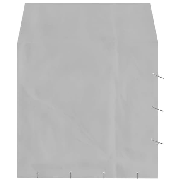 The Living Store Hundgård med tak silver 2x2x2,5 m galvaniserat stål -  Hundkojor & rastgårdar